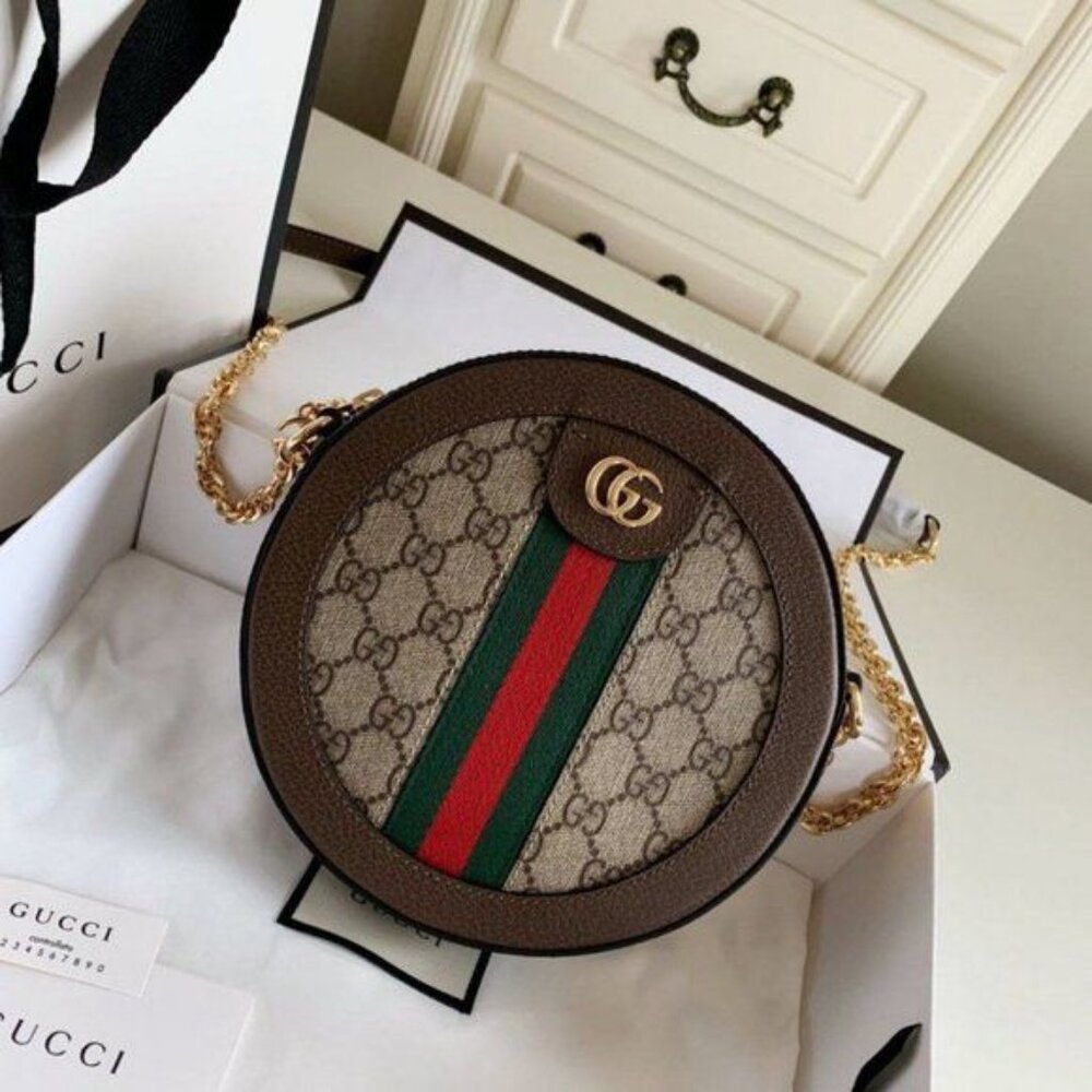 Authentic Gucci Round Ophidia Shoulder Bag - Picture 5 of 7